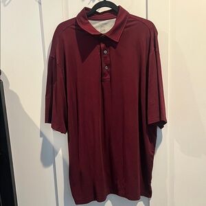 Men’s Van Heusen maroon polo 2xlt